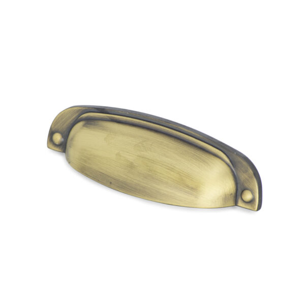 Puxador 2773 Quebec Ouro Velho Escovado Fosco 96mm