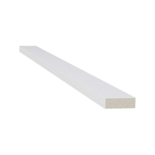 Filete de Poliestireno Branco  Caixa com 14 unid 2800x23,5x8mm (0,9212m2)