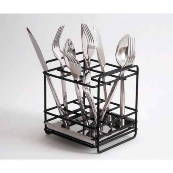 Organizador de Talheres Preto p/ Bancada 2443 140x150x135mm