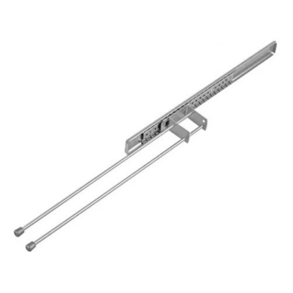 Porta Pano C/2 Varetas Cinza Cromo FGVTN