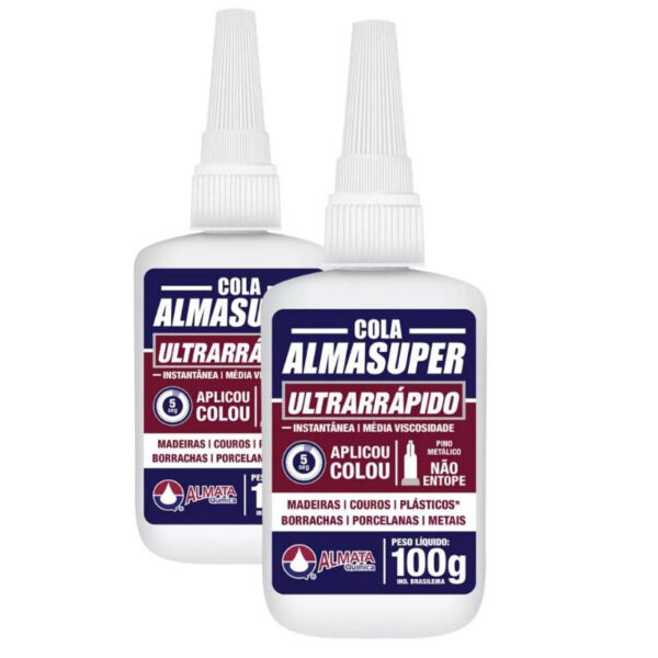 kit 2 Colas instantânea Almasuper 100g